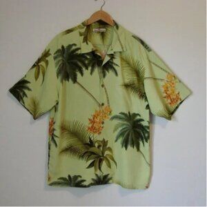 Tommy Bahama Hawaiian Camp Shirt Floral Short Sleeve Button Front Size XXL